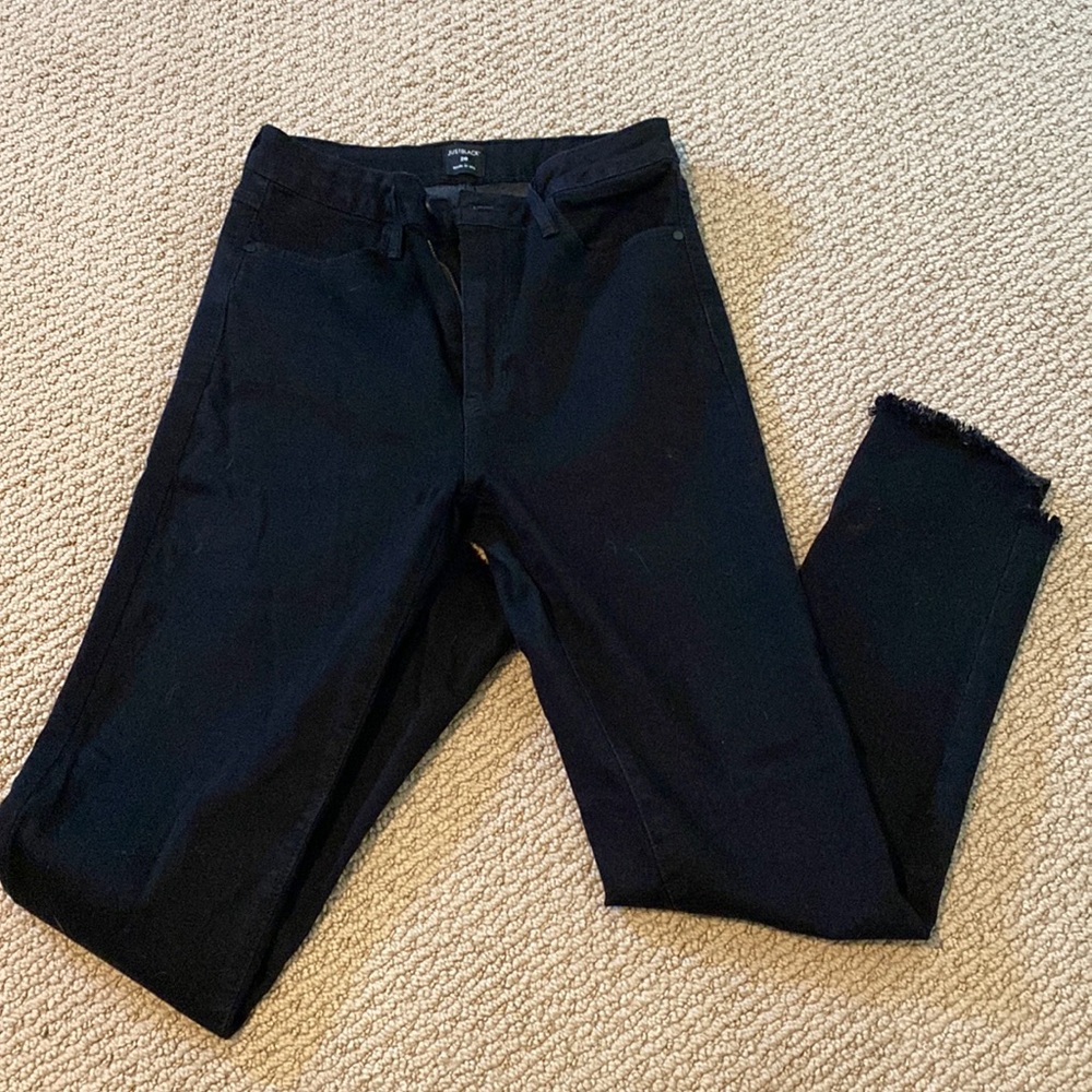 Just black denim jeans